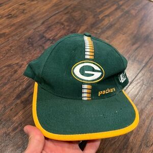 Greenbay Packers Hat 90’s Vintage Logo Athletic pro line hat baseball cap GUc